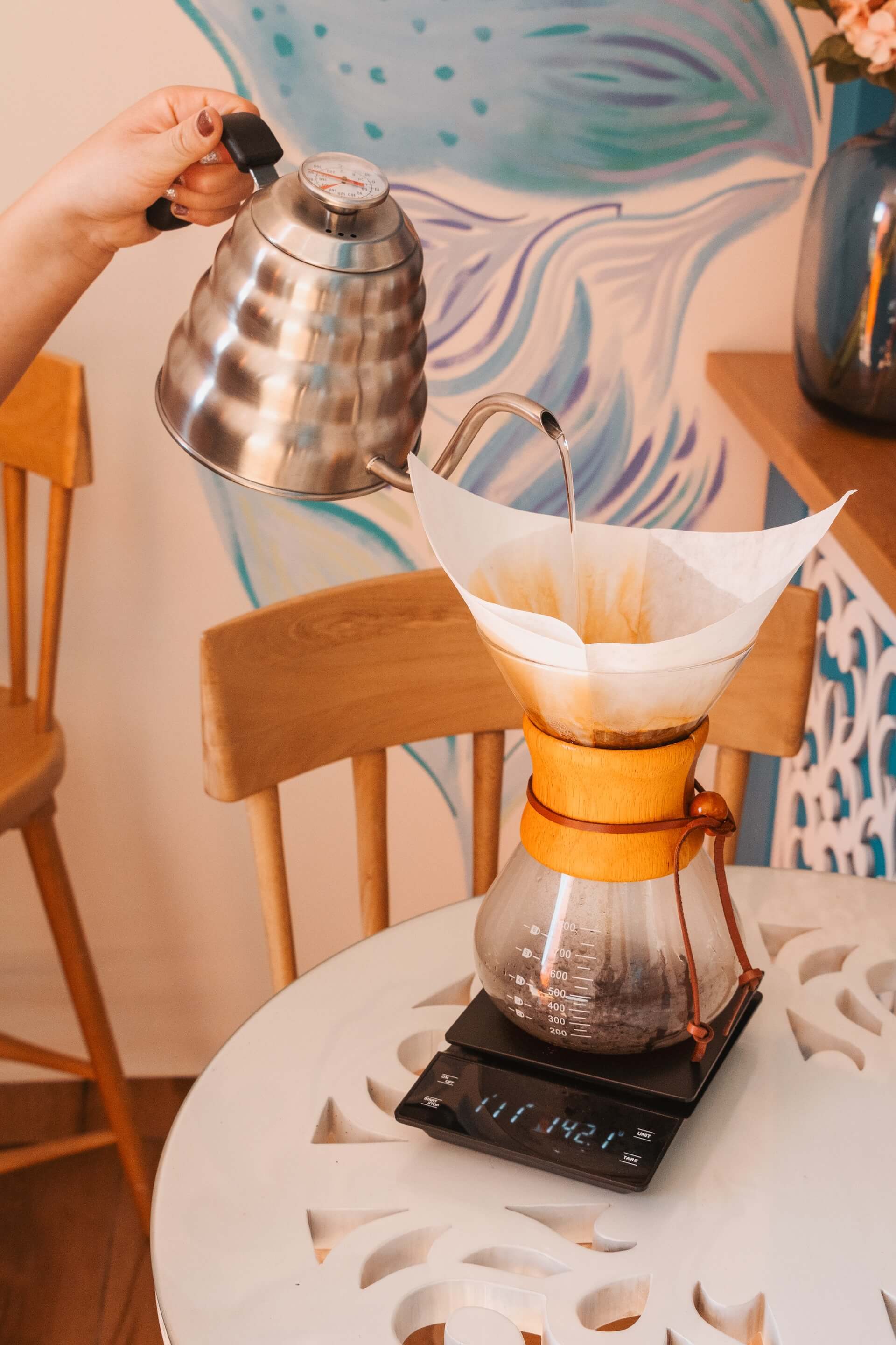 Preparación de café